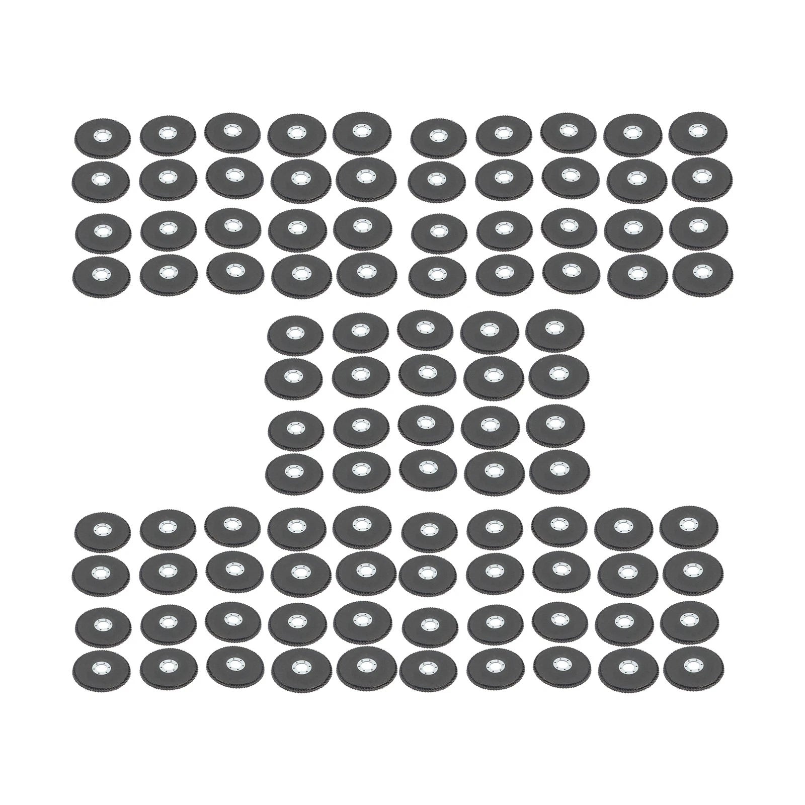 Set of 100 Zirconia Flap Discs 4.5" 40 Grit for Grinding and Sanding