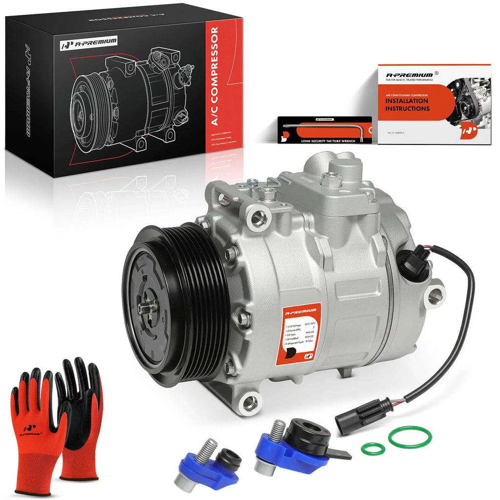 A/C Compressor with Clutch for BMW 335i 335is X3 X1 E92 E93 F30 (2007–2013)