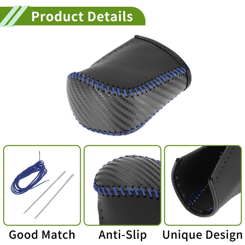 1 Pc Gear Shift Knob Cover for Lexus NX300 (2014–2021) Carbon Fiber Blue