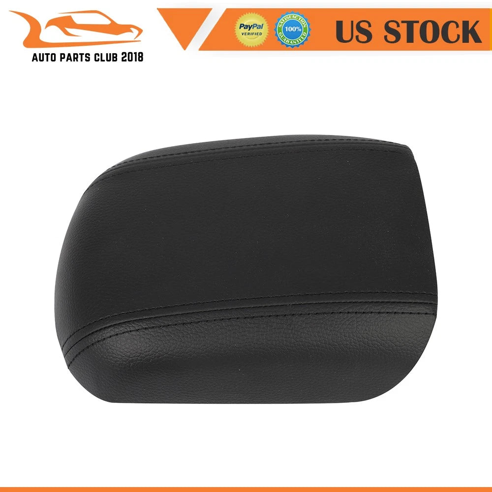 Center Console Armrest Cover for Chevrolet Cruze (2009-2014) Black Leather