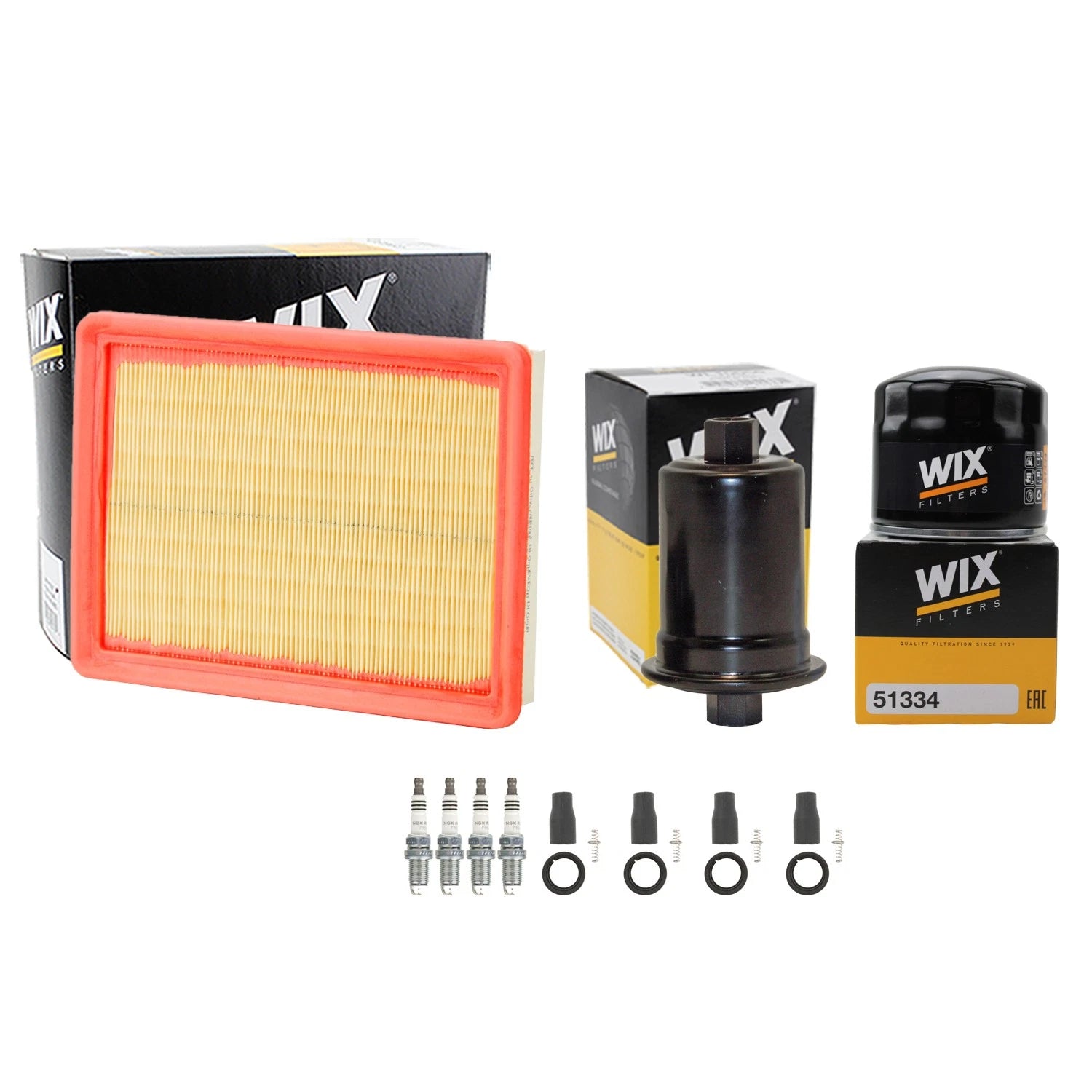 Tune Up Kit with 4 NGK Spark Plugs & Boots for Kia Optima (2006)