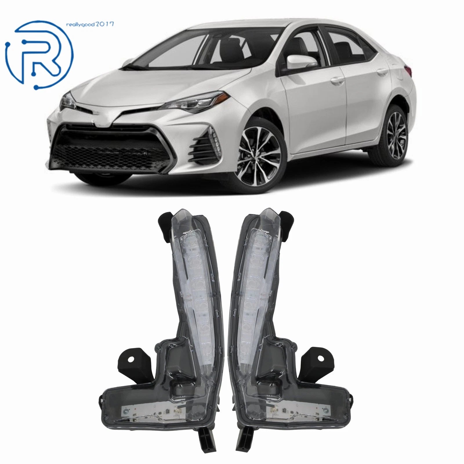 LED Front Fog Lights for Toyota Corolla (2017–2019)