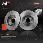Front Disc Brake Rotors & Ceramic Pads for Mercedes-Benz C230 (2002–2005)