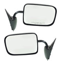 Set of 2 Textured Manual Side View Mirrors for Dodge Ram 2500 1500