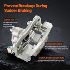 2 Rear Disc Brake Caliper with Bracket for Hyundai Accent Kia Rio (2006–2007)