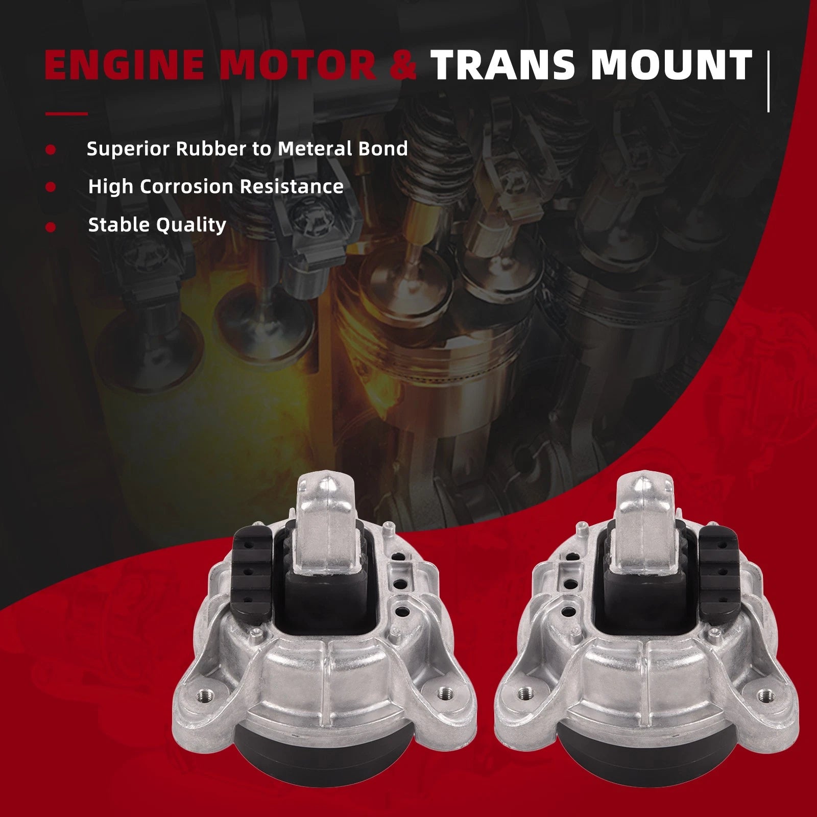 Engine Motor Mount Set for BMW 528i xDrive (2012-2016)
