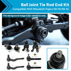 Ball Joint Tie Rod End Kit for Mitsubishi Pajero NH NJ NK NL (1991–2000)