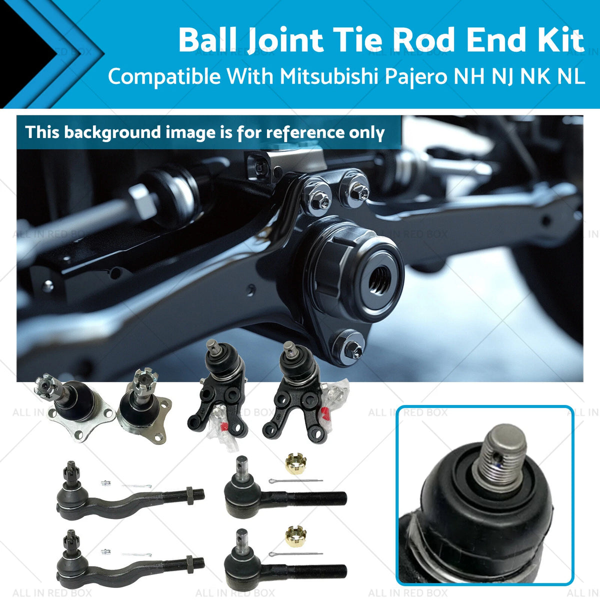 Ball Joint Tie Rod End Kit for Mitsubishi Pajero NH NJ NK NL (1991–2000)