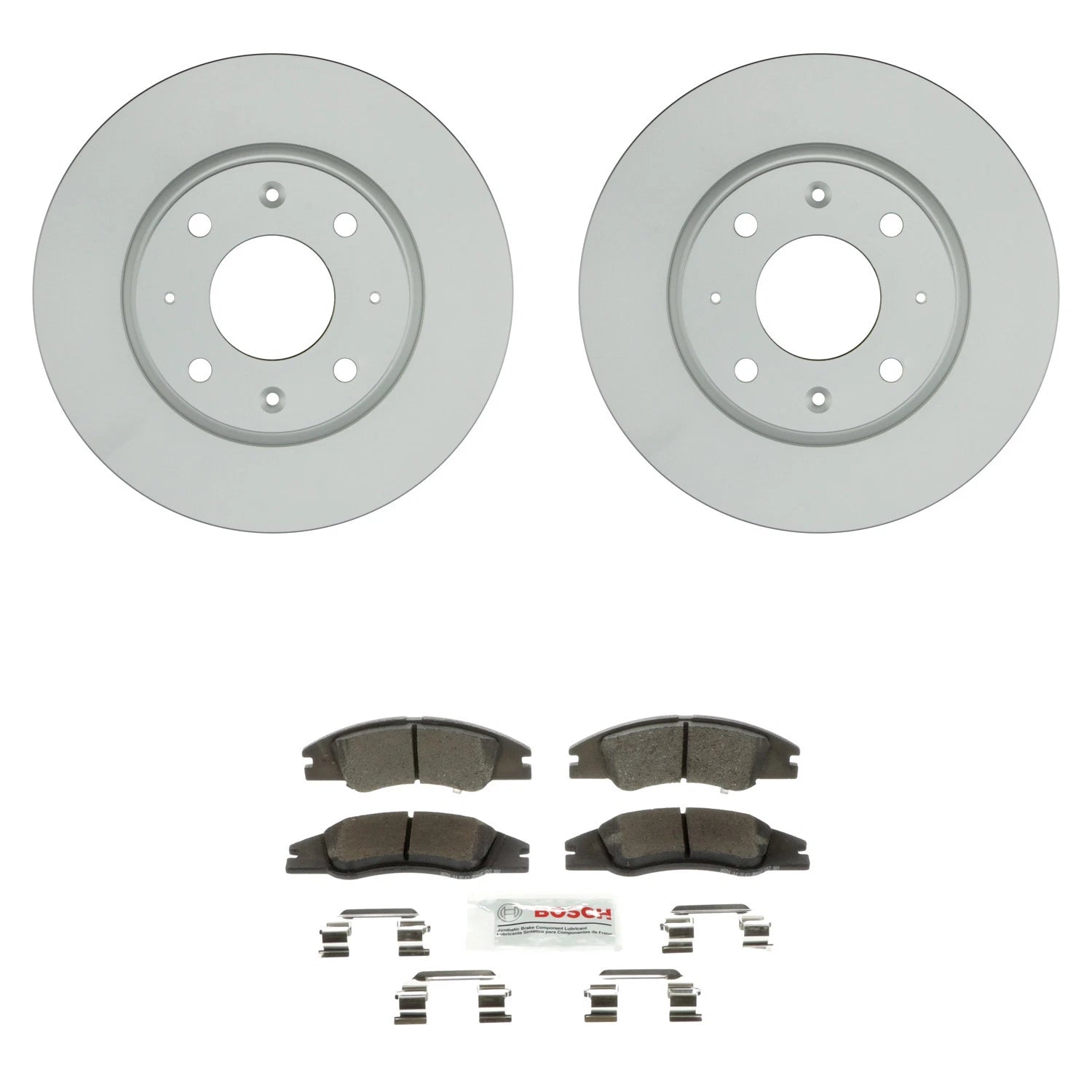 Bosch Front Rotors & Blue Ceramic Disc Brake Pad Kit for Kia Spectra (2000–2009)