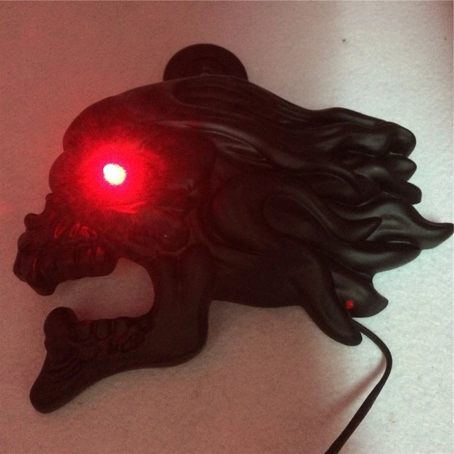 Black Zombie Horn Cover with LED for Harley Cowbell & V-Rod (1992–2020)