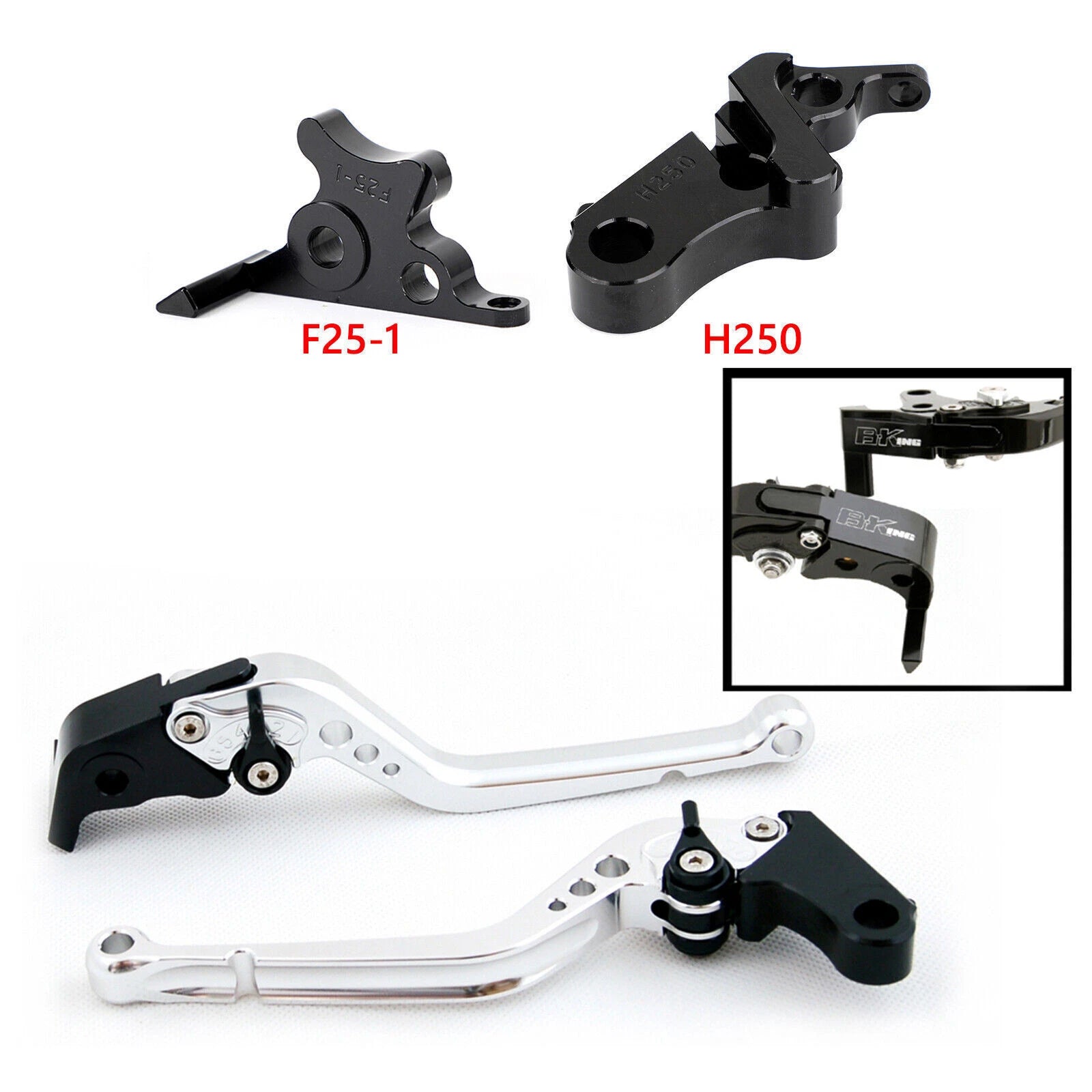 Long Clutch Brake Lever for Honda CBR500R/CB500F/X (2019–2021), CBR300R (2019–2025)