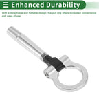 Tow Hook for Mitsubishi Lancer EX (23.6mm Aluminum Alloy, Silver Tone)