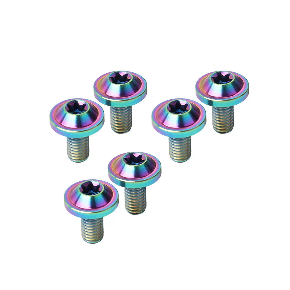 6 x M5x15mm Titanium Bolts Truss Torx Screws for Bike Motorcycle