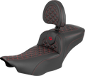 SADDLEMEN Roadsofa Extended Reach Seat with Backrest for FLH/FLT (2000–2023)