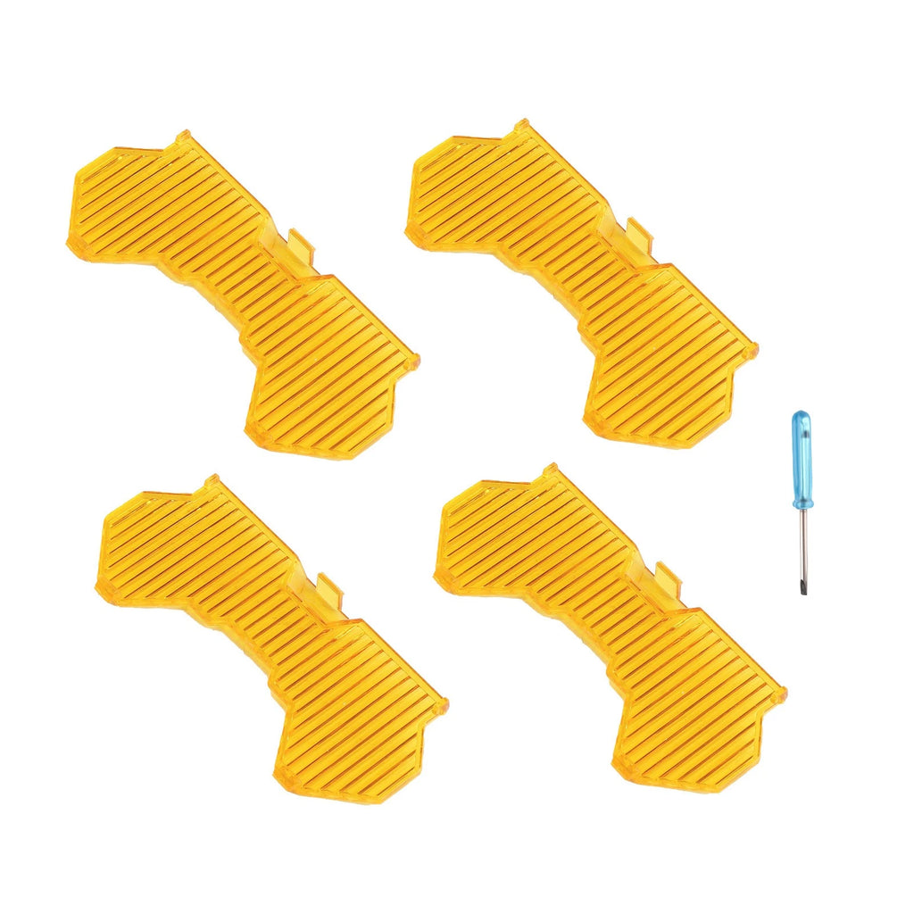 5inch PC Light Covers For maXpeedingrods 5" Square LED Lights Amber Stripe