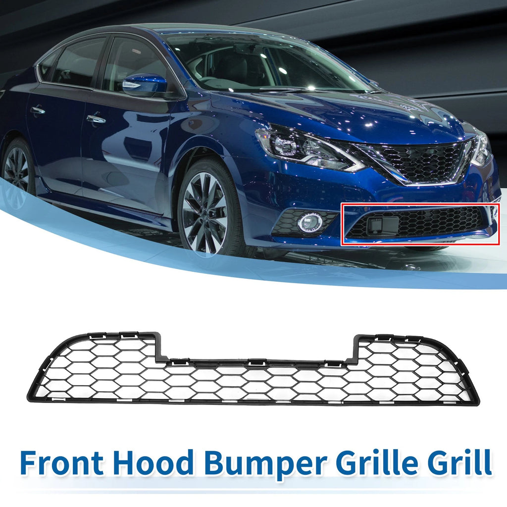 Front Lower Bumper Grille for Nissan Sentra (2015–2018) Black