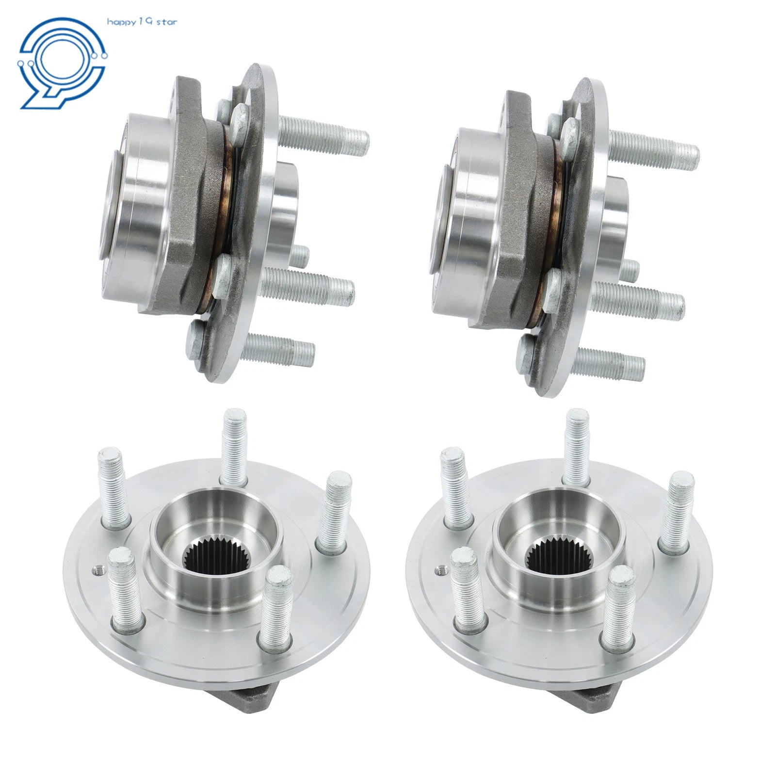 Set of 4 Wheel Hub Bearings for Cadillac CTS (2008–2013) 513282