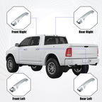 Set of 4 Car Exterior Door Handle Covers for Toyota Tundra, Sequoia (2007–2021)