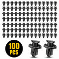 100Pc Bumper Clips 10mm Hood Fender Retainer Fasteners for Honda