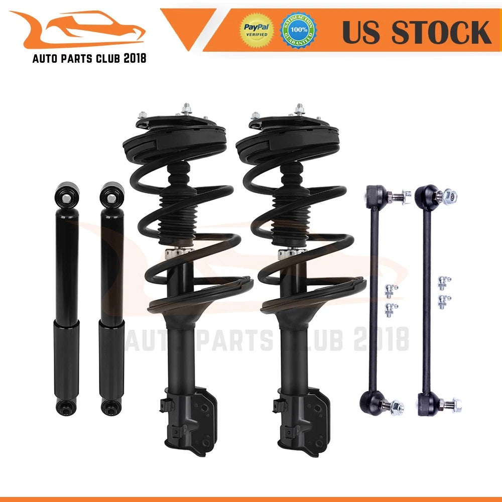 F&R Strut Shock Suspension Assembly for Kia Sedona, Hyundai Entourage (2006–2012)