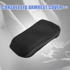 Faux Leather Armrest Seat Box Cover for Toyota Corolla (2014–2019) Black