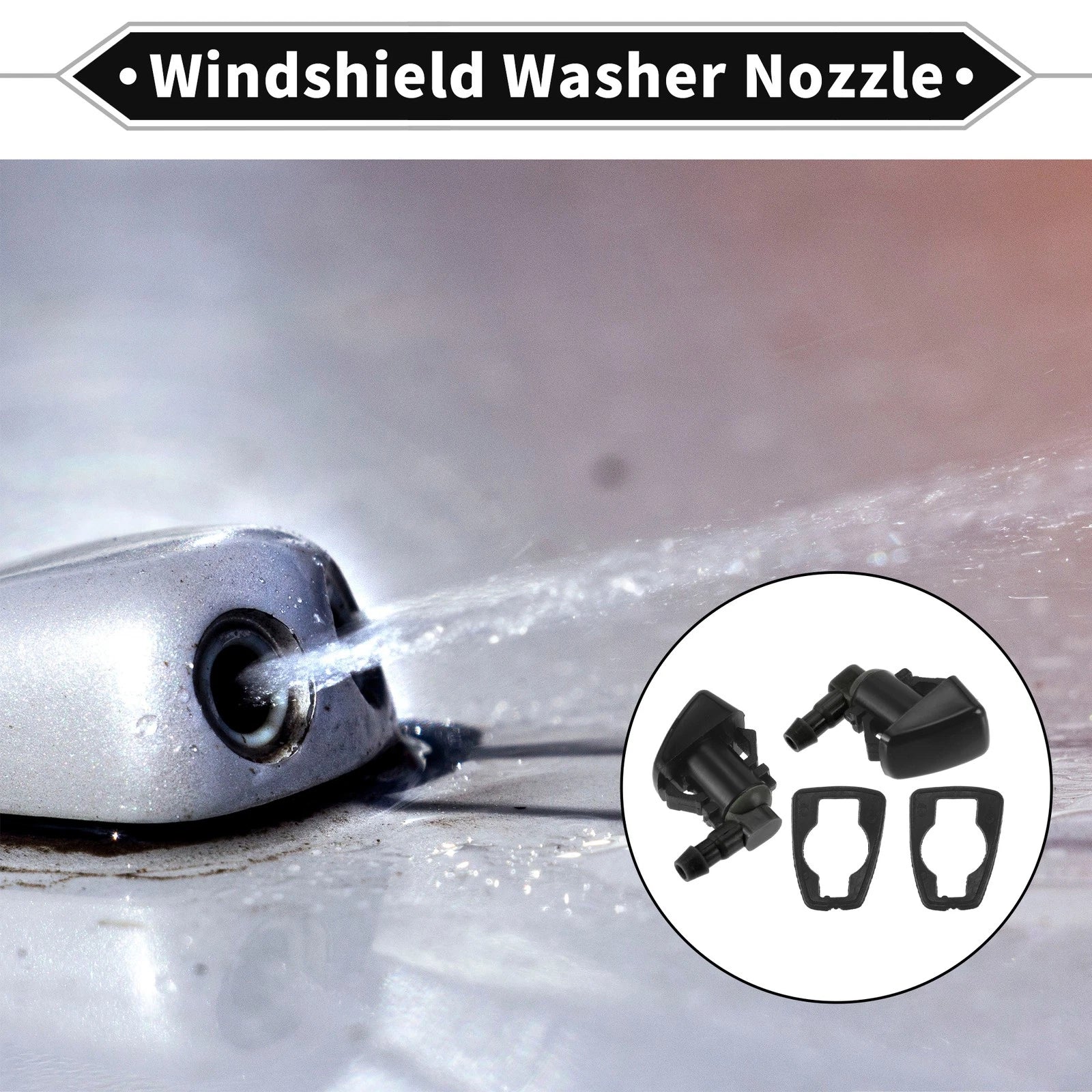2 Pcs Front Windshield Washer Nozzle for Dodge Durango (2011–2023) No. 68269108AA