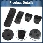 Set of 4 Foot Accelerator Pedal Covers for Subaru Forester (2006–2018) Black