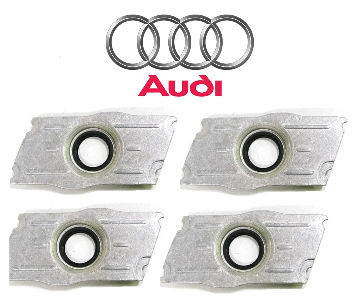 Set of 4 Fuel Injector Seal Plates for Audi A3 VW Beetle Golf Jetta TDI