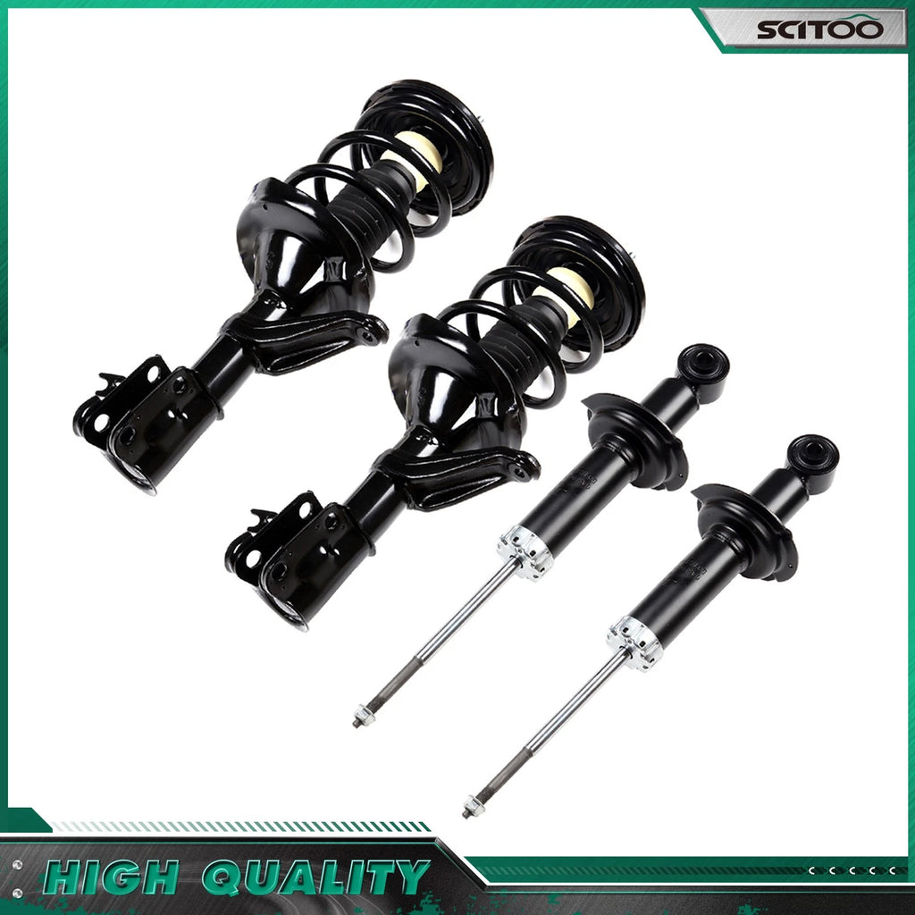 2X Front Struts Assembly Coil Spring & 2X Rear Shocks for Honda CR-V (2002–2006)