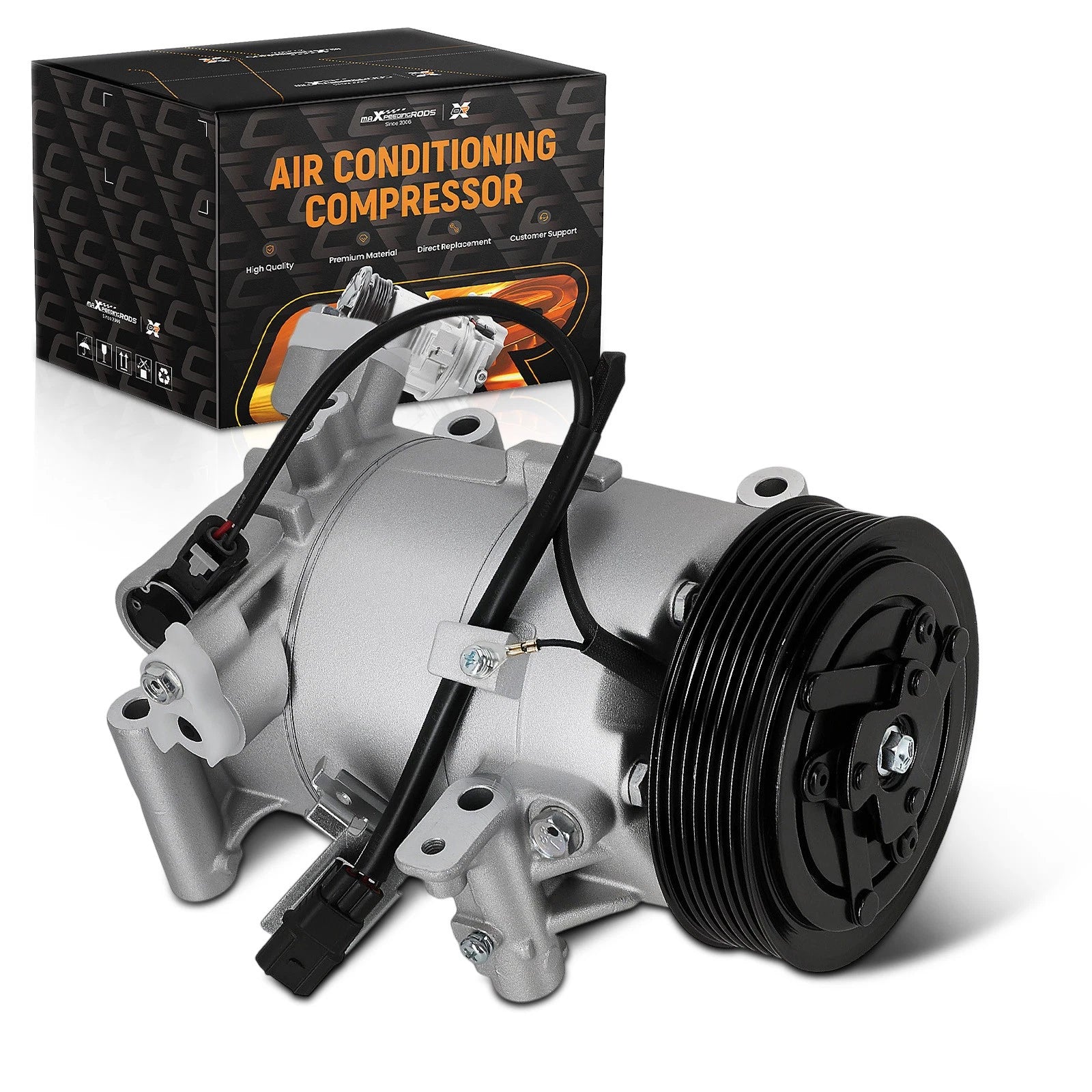 A/C AC Compressor with Clutch for Honda Civic 2.0L (2016–2021)