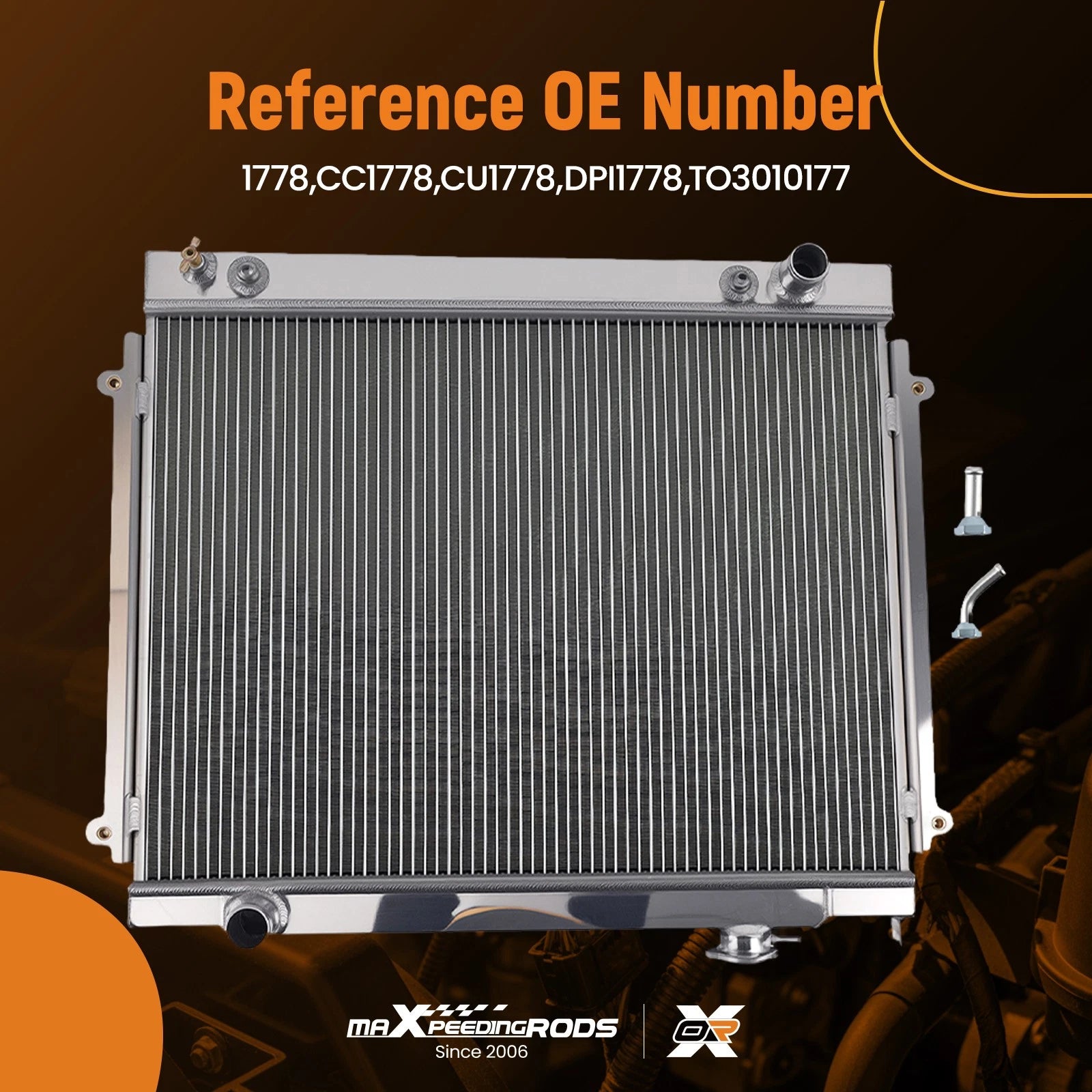 2 Row Performance Radiator for Toyota Tacoma (1995-2004)