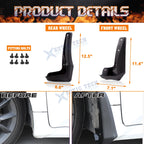 Mud Flaps Splash Guards Mudguards Set for Honda Civic Hatchback (2017-2021)