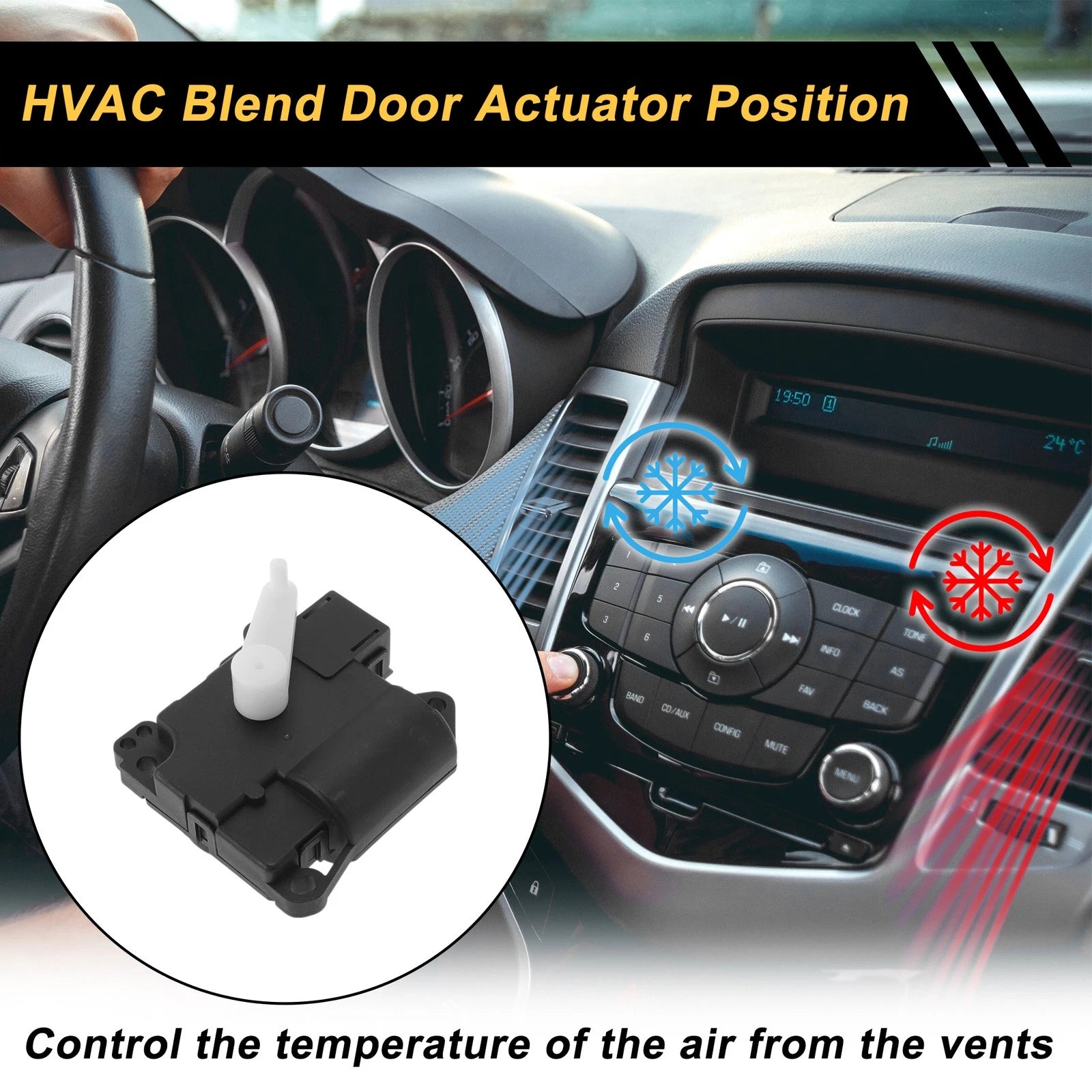 HVAC Heater Blend Door Actuator for Ford Thunderbird (2005) No.XW4Z19E616BA