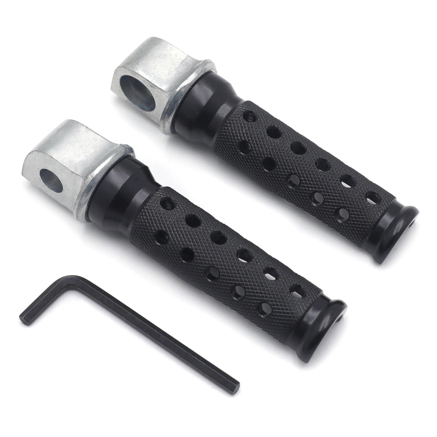Black Rear Foot Pegs for Kawasaki EX250 (1988–1998), ZX-9R (1994–1998), ZX-11 (1987–1995), ZX750 Ninja