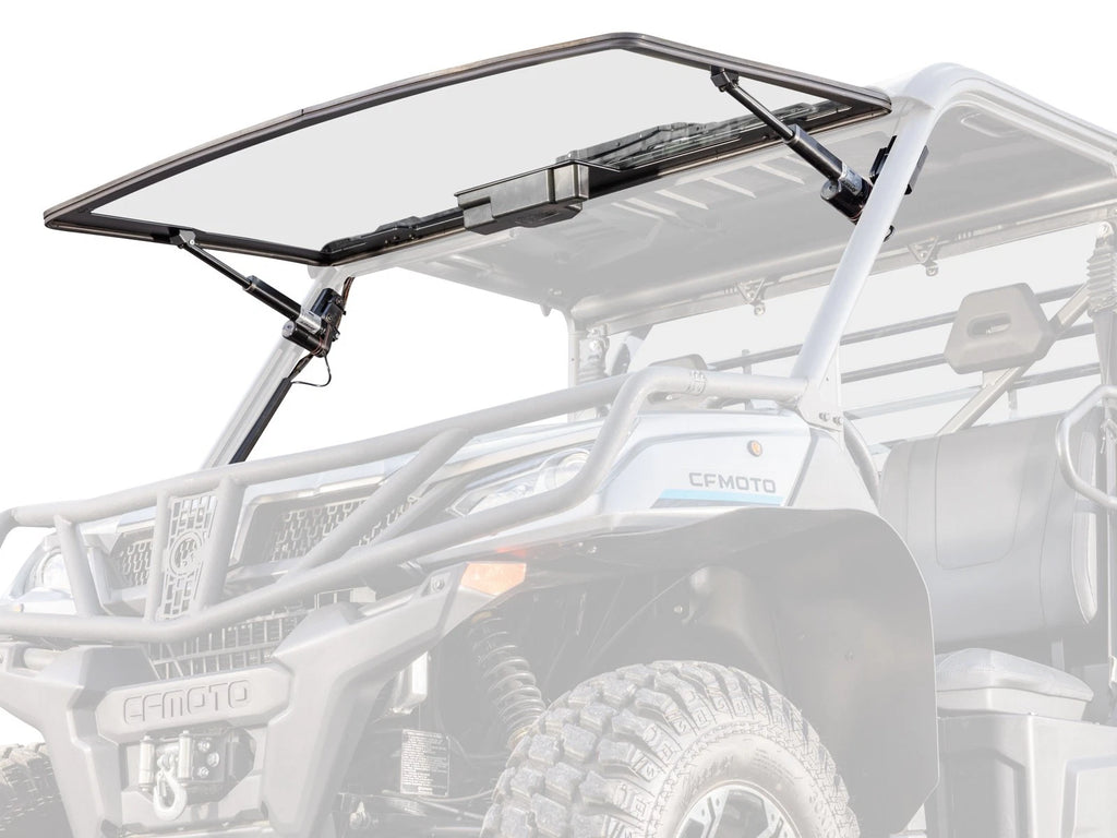 Maxdrive Power Flip Glass Windshield with Wiper for CFMoto UForce (2018–2023)