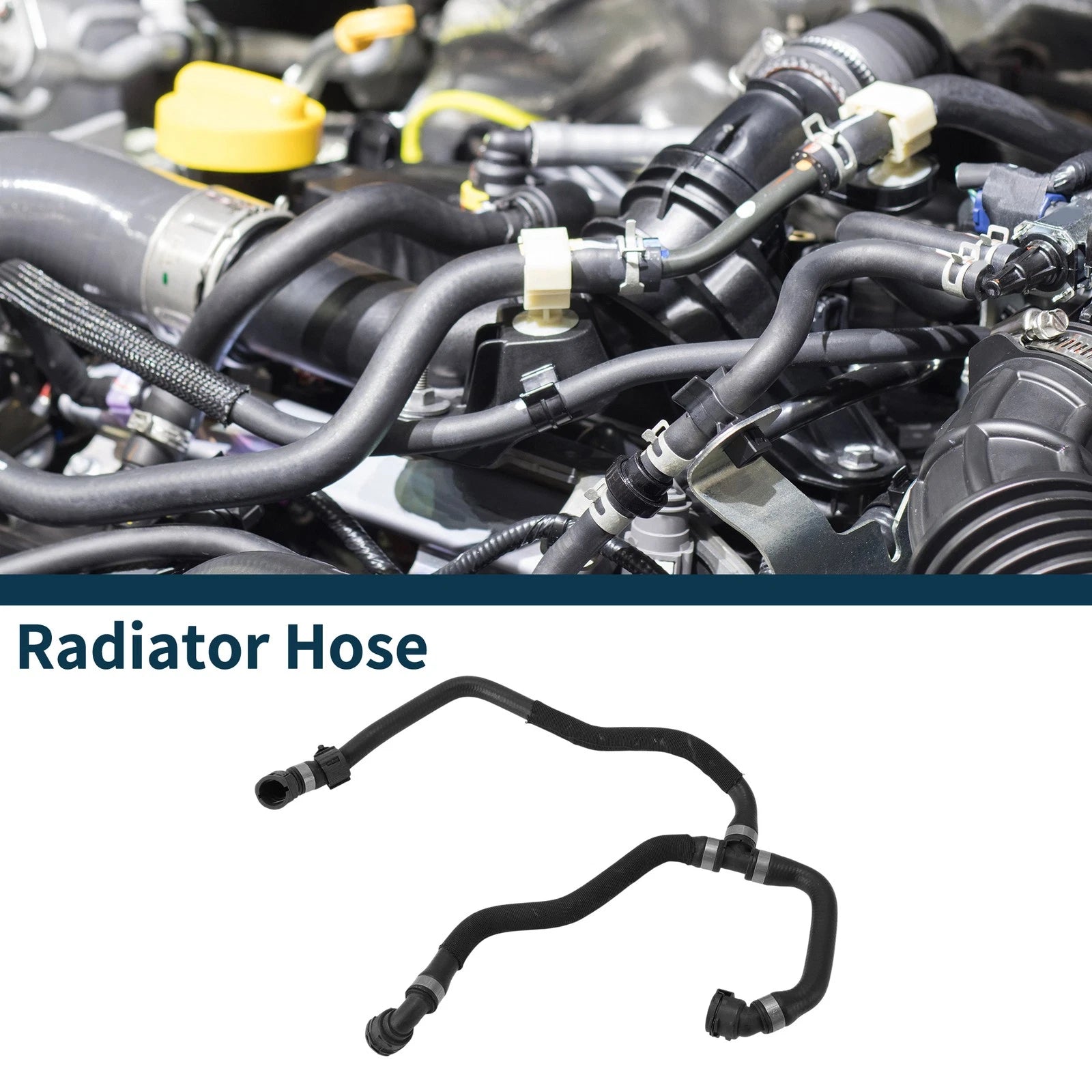 Radiator Hose for BMW X3 (2018–2021) No. 17127535536 Rubber Coolant Pipe