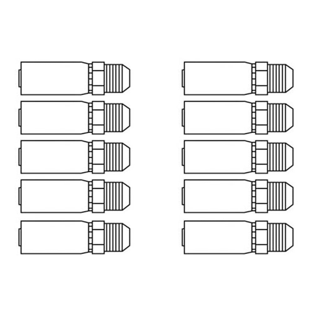 10 Pack of Universal Straight Hydraulic Crimp Fittings