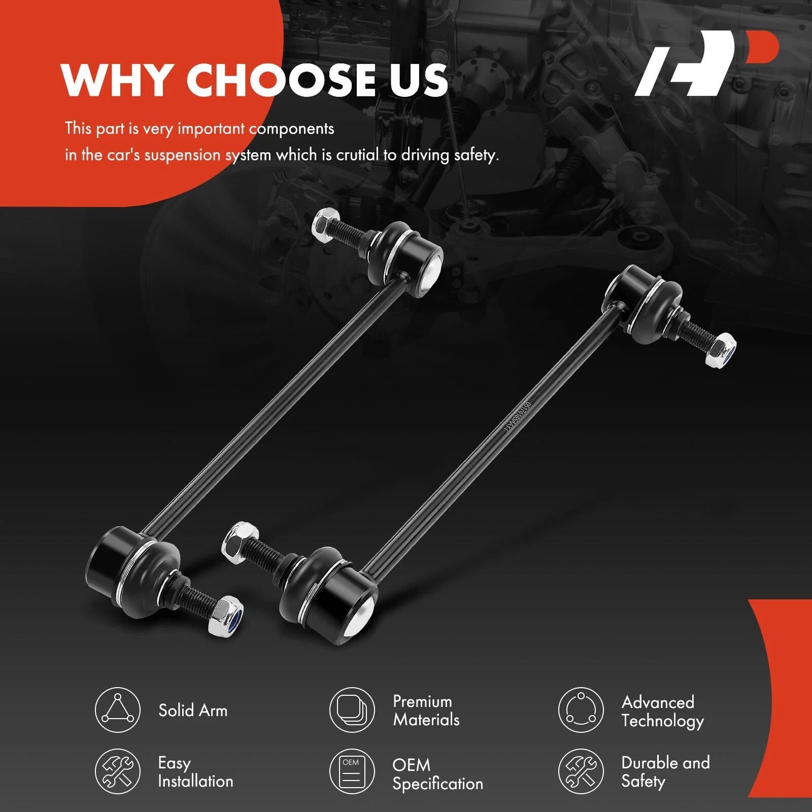 2X Front Sway Bar Link for Mitsubishi Outlander (2007-2019)