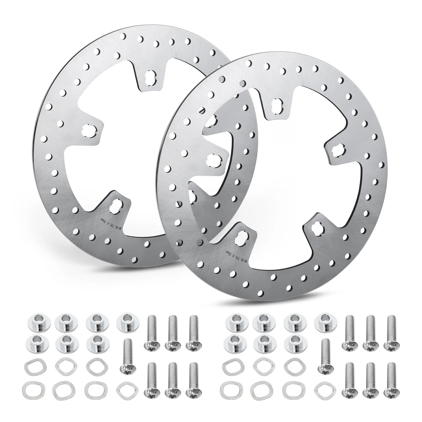 Front Brake Disc Rotors & Bolts for Harley Touring Street Glide (2014–2024)