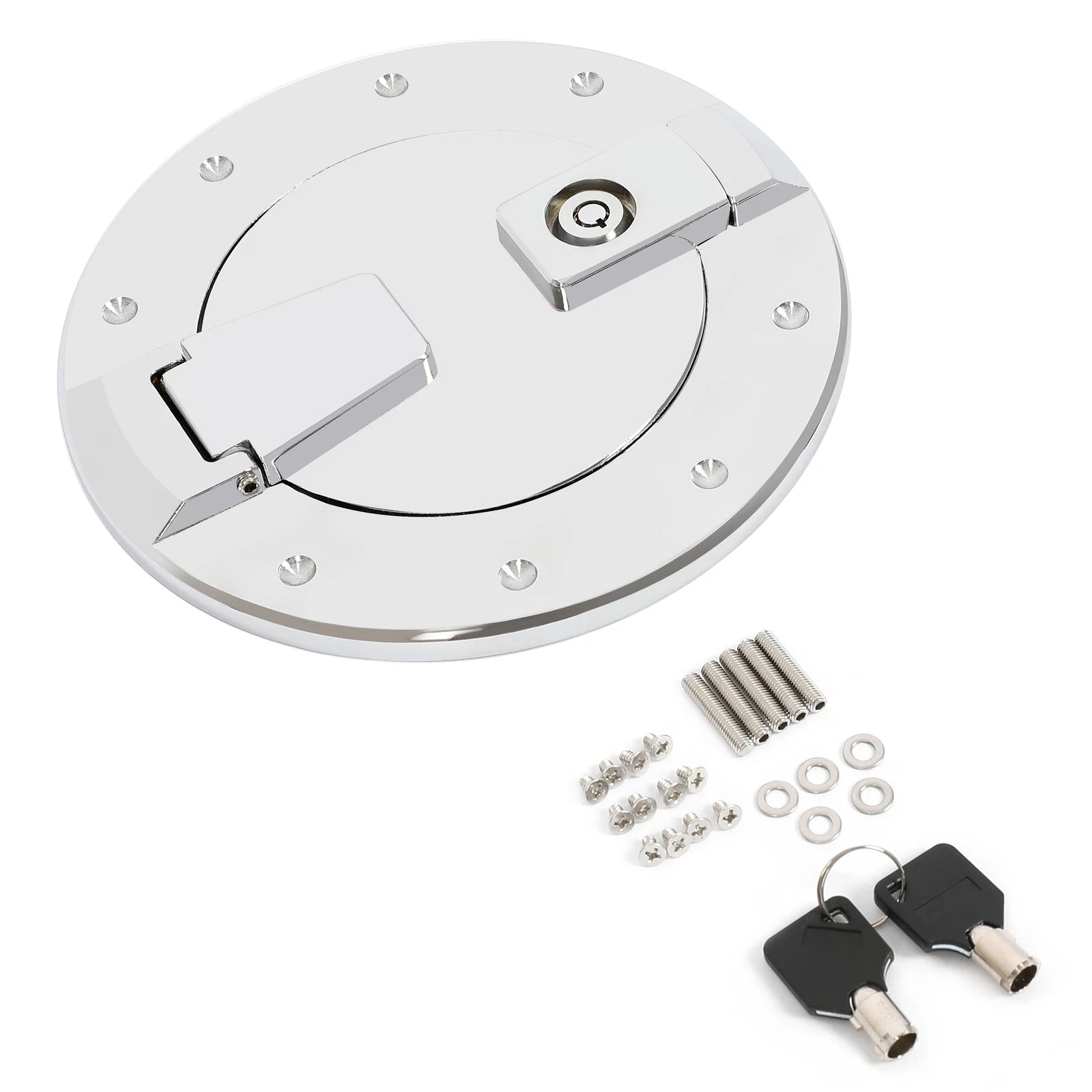 Chrome Fuel Door Locking Gas Tank Cap Cover for Hummer H2 (2003–2009)
