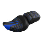 Black Blue Driver & Passenger Seat for Indian Chieftain Roadmaster (2014–2023)