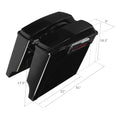 5" Stretched Saddlebag Speaker Lid & Conversion Bracket for Softail (1984–2017)