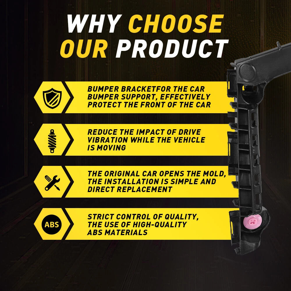 Set of 2 Front Bumper Cover Retainer Brackets for Toyota Corolla (2019–2021)