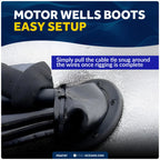 2-Inch Cable Boot for Boat Transom and Motor Well