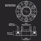 Set of 4 Hubcentric Wheel Spacers for Chevy Silverado Tahoe Sierra (2000–2023)