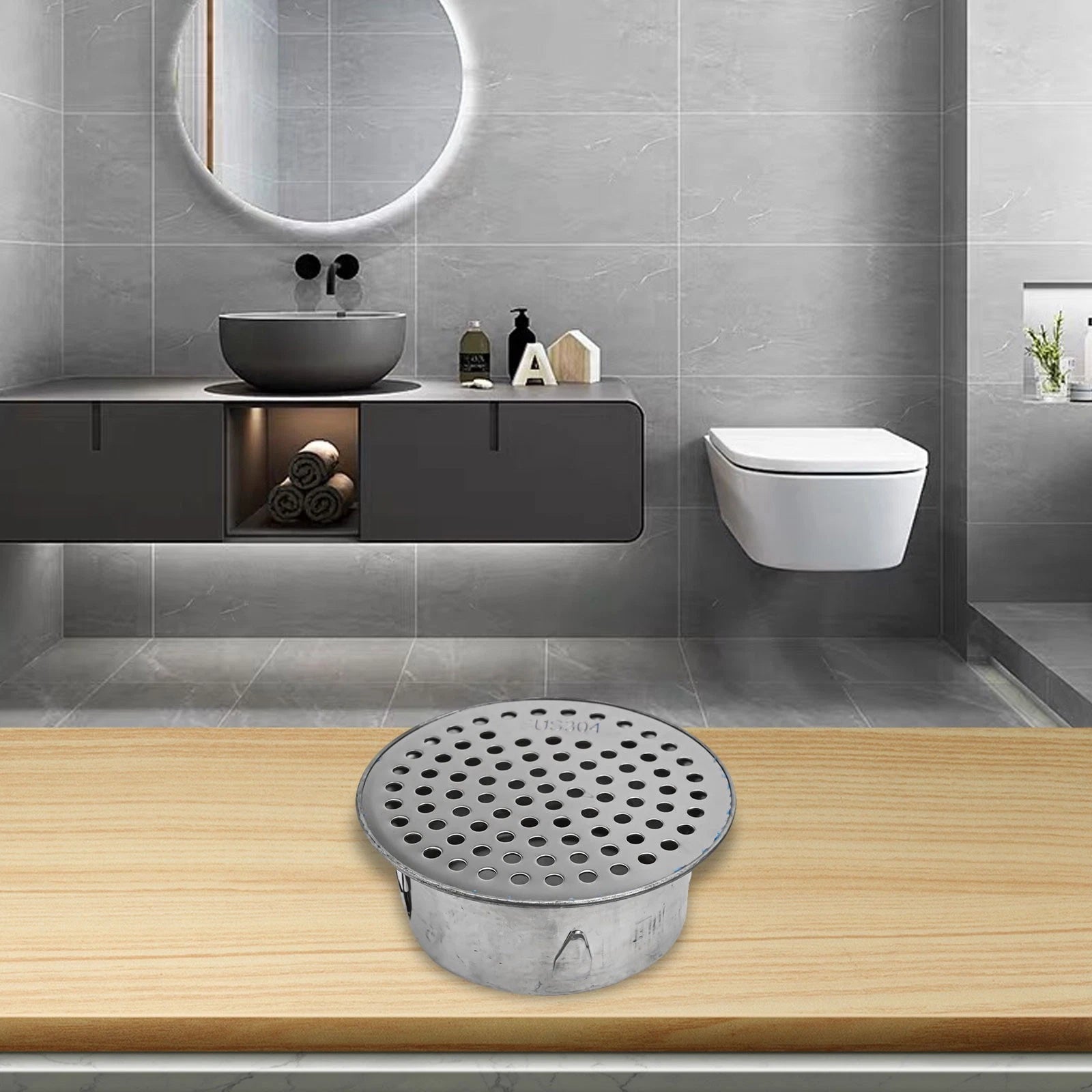 Stainless Steel Floor Drain for Rooftop and Balcony (Efficient Water Flow)