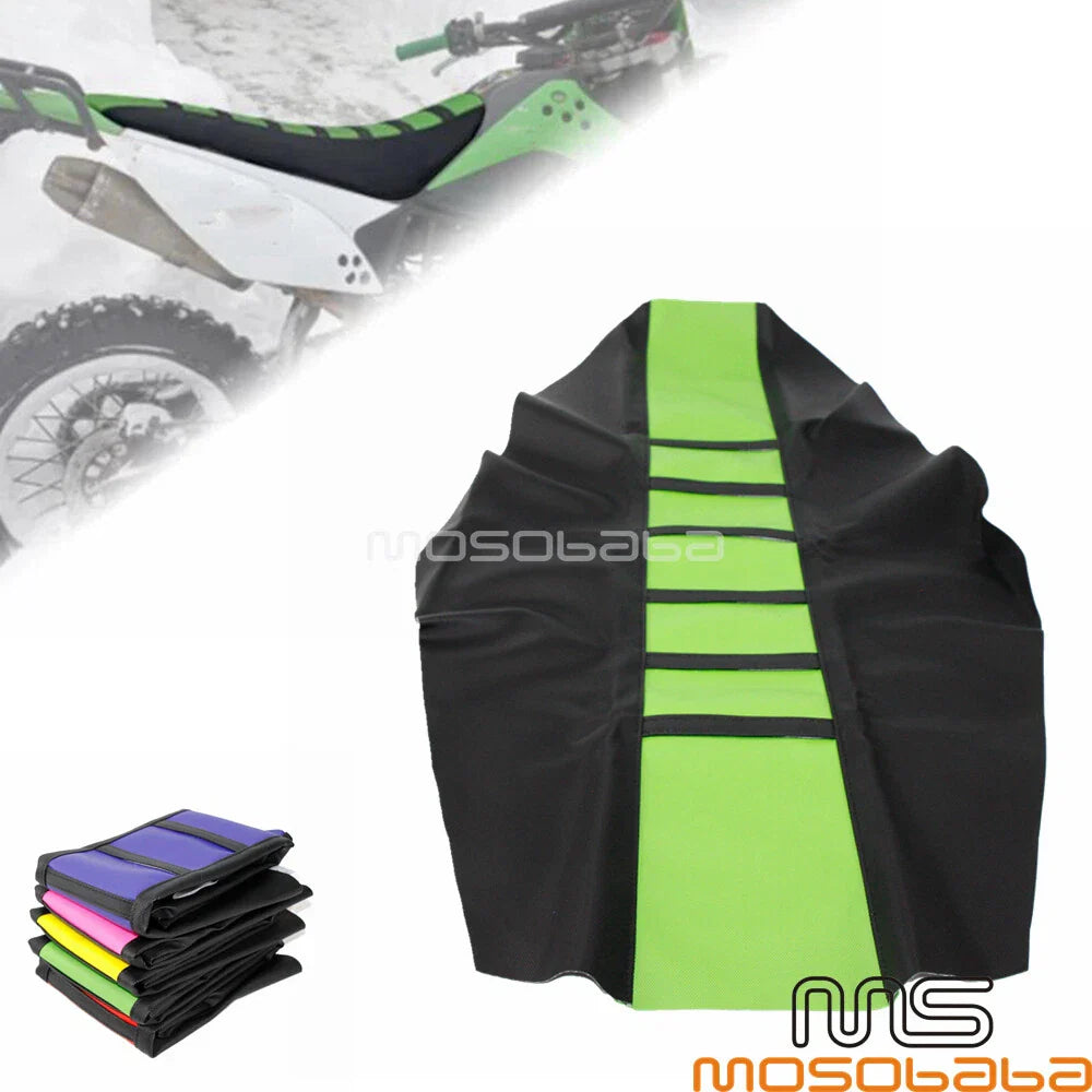 Rubber Ribbed Seat Cushion Cover for Kawasaki KLX110 KLX250 KLX400 (2002-2023)