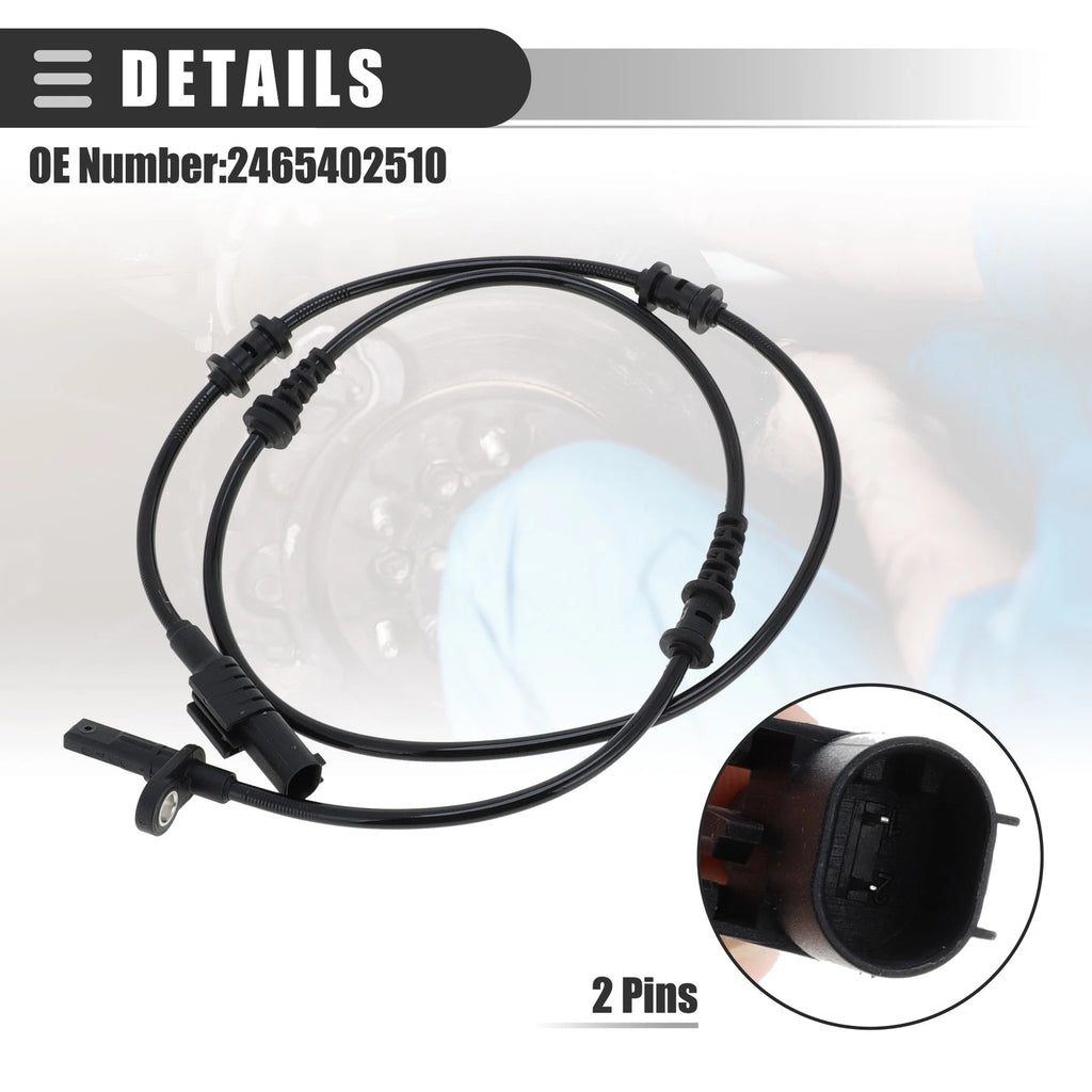 Set of 2 Front Left Right ABS Sensors for Mercedes-Benz CLA45 AMG (2014–2019) No.2465402510