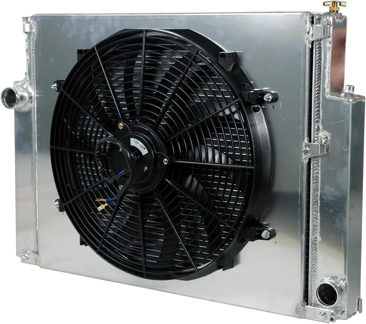 2 Row Radiator + 16" Fan Shroud + Relay for BMW E36 323i 325i 328i (1992–1999)
