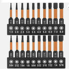 20 Piece Electric Screwdriver Bit Set with Magnetic Hex Bits